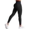 imageYEOREO Workout Leggings with Pockets for Women Tummy Control High Waisted Butt Lifting Gym Yoga Compression Pants Black S
