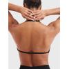 imageYEOREO SoftHue Impact Strappy Halter Bra for Sports Intensify Women Workout Backless Padded Gym Yoga BraBlack