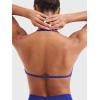imageYEOREO SoftHue Impact Strappy Halter Bra for Sports Intensify Women Workout Backless Padded Gym Yoga BraDark Blue