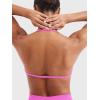 imageYEOREO SoftHue Impact Strappy Halter Bra for Sports Intensify Women Workout Backless Padded Gym Yoga BraFloral Pink