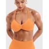 imageYEOREO SoftHue Impact Strappy Halter Bra for Sports Intensify Women Workout Backless Padded Gym Yoga BraOrange