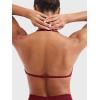 imageYEOREO SoftHue Impact Strappy Halter Bra for Sports Intensify Women Workout Backless Padded Gym Yoga BraScarlet