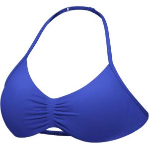 imageYEOREO SoftHue Impact Strappy Halter Bra for Sports Intensify Women Workout Backless Padded Gym Yoga BraDark Blue
