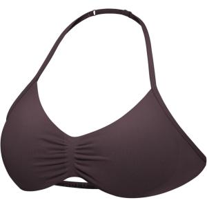 imageYEOREO SoftHue Impact Strappy Halter Bra for Sports Intensify Women Workout Backless Padded Gym Yoga BraDark Brown
