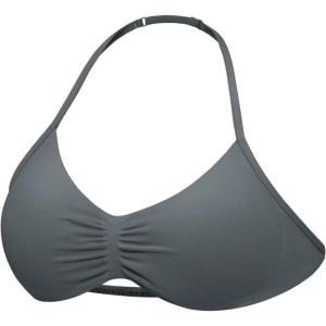 imageYEOREO SoftHue Impact Strappy Halter Bra for Sports Intensify Women Workout Backless Padded Gym Yoga BraDark Gray