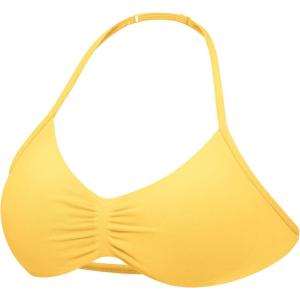 imageYEOREO SoftHue Impact Strappy Halter Bra for Sports Intensify Women Workout Backless Padded Gym Yoga BraYellow