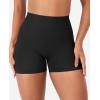 imageYEOREO SoftHue Workout Shorts for Women 36quot Gym Impact Hidden Scrunch V Back Biker Shorts High Waisted Tummy Control YogaBlack