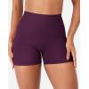 imageYEOREO SoftHue Workout Shorts for Women 36quot Gym Impact Hidden Scrunch V Back Biker Shorts High Waisted Tummy Control YogaBlack Cherry