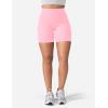 imageYEOREO Womens Biker Shorts 36quot 45quot  6quot Workout Gym Shorts Craze High Waist Tummy Control Hidden Scrunch Running YogaBaby Pink