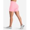 imageYEOREO Womens Biker Shorts 36quot 45quot  6quot Workout Gym Shorts Craze High Waist Tummy Control Hidden Scrunch Running YogaBaby Pink