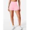 imageYEOREO Womens Biker Shorts 36quot 45quot  6quot Workout Gym Shorts Craze High Waist Tummy Control Hidden Scrunch Running YogaBaby Pink