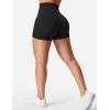 imageYEOREO Womens Biker Shorts 36quot 45quot  6quot Workout Gym Shorts Craze High Waist Tummy Control Hidden Scrunch Running YogaBlack