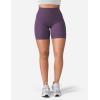 imageYEOREO Womens Biker Shorts 36quot 45quot  6quot Workout Gym Shorts Craze High Waist Tummy Control Hidden Scrunch Running YogaBlack Berry Purple