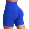 imageYEOREO Womens Biker Shorts 36quot 45quot  6quot Workout Gym Shorts Craze High Waist Tummy Control Hidden Scrunch Running YogaBlue