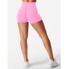 imageYEOREO Womens Biker Shorts 36quot 45quot  6quot Workout Gym Shorts Craze High Waist Tummy Control Hidden Scrunch Running YogaBubblegum Pink