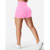imageYEOREO Womens Biker Shorts 36quot 45quot  6quot Workout Gym Shorts Craze High Waist Tummy Control Hidden Scrunch Running YogaBubblegum Pink
