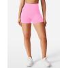 imageYEOREO Womens Biker Shorts 36quot 45quot  6quot Workout Gym Shorts Craze High Waist Tummy Control Hidden Scrunch Running YogaBubblegum Pink