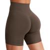 imageYEOREO Womens Biker Shorts 36quot 45quot  6quot Workout Gym Shorts Craze High Waist Tummy Control Hidden Scrunch Running YogaCoffee
