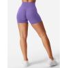 imageYEOREO Womens Biker Shorts 36quot 45quot  6quot Workout Gym Shorts Craze High Waist Tummy Control Hidden Scrunch Running YogaDahlia Purple