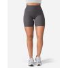 imageYEOREO Womens Biker Shorts 36quot 45quot  6quot Workout Gym Shorts Craze High Waist Tummy Control Hidden Scrunch Running YogaDark Grey