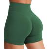 imageYEOREO Womens Biker Shorts 36quot 45quot  6quot Workout Gym Shorts Craze High Waist Tummy Control Hidden Scrunch Running YogaEden Green