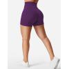imageYEOREO Womens Biker Shorts 36quot 45quot  6quot Workout Gym Shorts Craze High Waist Tummy Control Hidden Scrunch Running YogaGrape Purple