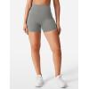 imageYEOREO Womens Biker Shorts 36quot 45quot  6quot Workout Gym Shorts Craze High Waist Tummy Control Hidden Scrunch Running YogaLight Grey