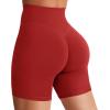 imageYEOREO Womens Biker Shorts 36quot 45quot  6quot Workout Gym Shorts Craze High Waist Tummy Control Hidden Scrunch Running YogaMaroon