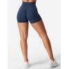 imageYEOREO Womens Biker Shorts 36quot 45quot  6quot Workout Gym Shorts Craze High Waist Tummy Control Hidden Scrunch Running YogaNavy Blue