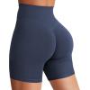 imageYEOREO Womens Biker Shorts 36quot 45quot  6quot Workout Gym Shorts Craze High Waist Tummy Control Hidden Scrunch Running YogaNavy Blue