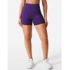 imageYEOREO Womens Biker Shorts 36quot 45quot  6quot Workout Gym Shorts Craze High Waist Tummy Control Hidden Scrunch Running YogaPurple Velvet