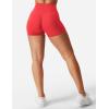 imageYEOREO Womens Biker Shorts 36quot 45quot  6quot Workout Gym Shorts Craze High Waist Tummy Control Hidden Scrunch Running YogaRed