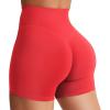 imageYEOREO Womens Biker Shorts 36quot 45quot  6quot Workout Gym Shorts Craze High Waist Tummy Control Hidden Scrunch Running YogaRed