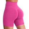 imageYEOREO Womens Biker Shorts 36quot 45quot  6quot Workout Gym Shorts Craze High Waist Tummy Control Hidden Scrunch Running YogaRose Red