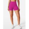 imageYEOREO Womens Biker Shorts 36quot 45quot  6quot Workout Gym Shorts Craze High Waist Tummy Control Hidden Scrunch Running YogaRose Violet