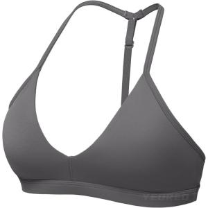 imageYEOREO Sports Bras for Women Strappy Padded Halter Ericie Open Back Light Impact Deep V Neck Yoga Workout Gym TopsDark Grey