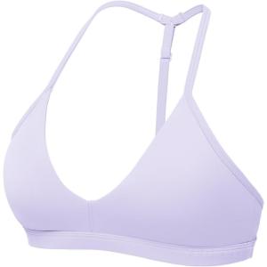 imageYEOREO Sports Bras for Women Strappy Padded Halter Ericie Open Back Light Impact Deep V Neck Yoga Workout Gym TopsLight Purple