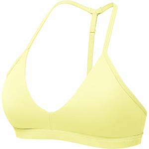 imageYEOREO Sports Bras for Women Strappy Padded Halter Ericie Open Back Light Impact Deep V Neck Yoga Workout Gym TopsYellow