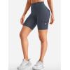 imageYEOREO CoreFlex Women Workout Biker Shorts with Cargo Pockets Hidden Scrunch High Waisted 8quot Inseam Gym ShortsCarbon Grey