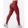 imageYEOREO CoreFlex Workout Cargo Leggings with Pockets for Women Hidden Scrunch Butt Lifting Leggings Gym Yoga PantsAnchor Red