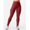 imageYEOREO CoreFlex Workout Cargo Leggings with Pockets for Women Hidden Scrunch Butt Lifting Leggings Gym Yoga PantsAnchor Red