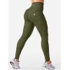 imageYEOREO CoreFlex Workout Cargo Leggings with Pockets for Women Hidden Scrunch Butt Lifting Leggings Gym Yoga PantsArmy Green