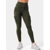 imageYEOREO CoreFlex Workout Cargo Leggings with Pockets for Women Hidden Scrunch Butt Lifting Leggings Gym Yoga PantsArmy Green Camo