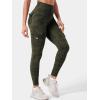 imageYEOREO CoreFlex Workout Cargo Leggings with Pockets for Women Hidden Scrunch Butt Lifting Leggings Gym Yoga PantsArmy Green Camo