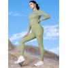 imageYEOREO CoreFlex Workout Cargo Leggings with Pockets for Women Hidden Scrunch Butt Lifting Leggings Gym Yoga PantsBean Green