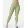imageYEOREO CoreFlex Workout Cargo Leggings with Pockets for Women Hidden Scrunch Butt Lifting Leggings Gym Yoga PantsBean Green