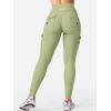 imageYEOREO CoreFlex Workout Cargo Leggings with Pockets for Women Hidden Scrunch Butt Lifting Leggings Gym Yoga PantsBean Green