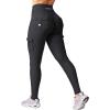 imageYEOREO CoreFlex Workout Cargo Leggings with Pockets for Women Hidden Scrunch Butt Lifting Leggings Gym Yoga PantsBlack