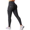 imageYEOREO CoreFlex Workout Cargo Leggings with Pockets for Women Hidden Scrunch Butt Lifting Leggings Gym Yoga PantsBlack