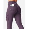 imageYEOREO CoreFlex Workout Cargo Leggings with Pockets for Women Hidden Scrunch Butt Lifting Leggings Gym Yoga PantsBlack Berry Purple Blue
